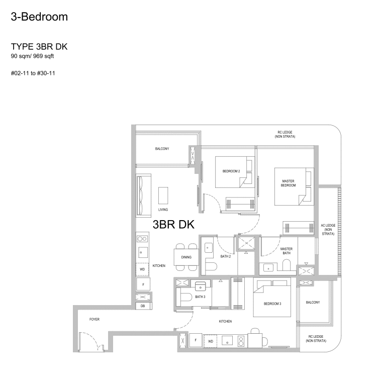 3 Bedroom Dual Key